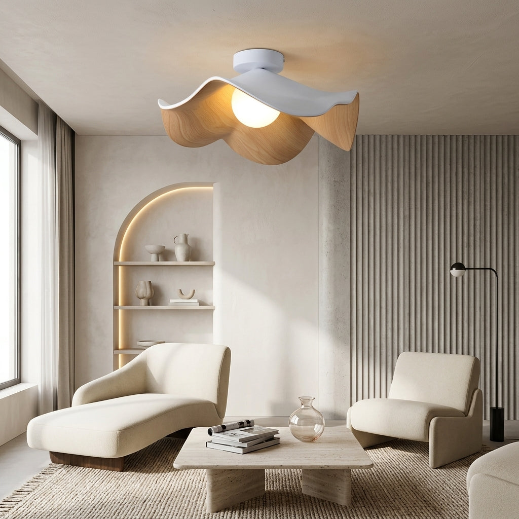 Scandinavian Wooden Ceiling Light