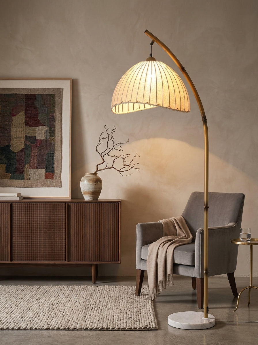 Zen Bamboo Modern Floor Lamp