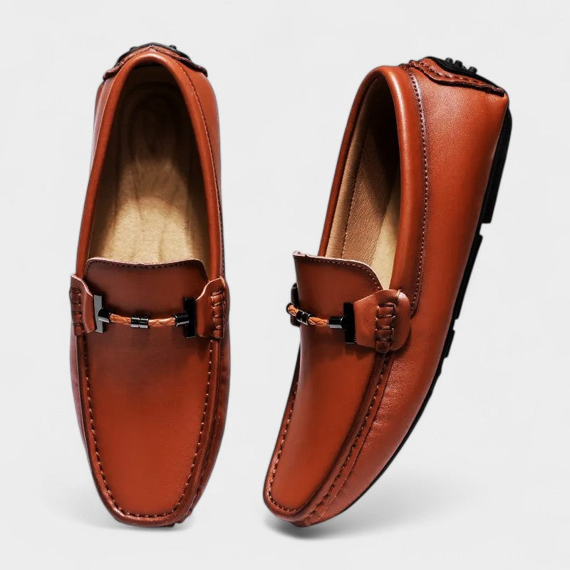Moccasin Loafers | Black Slip-On Design with Anti-Slip Outsole | Versatile Footwear for Women