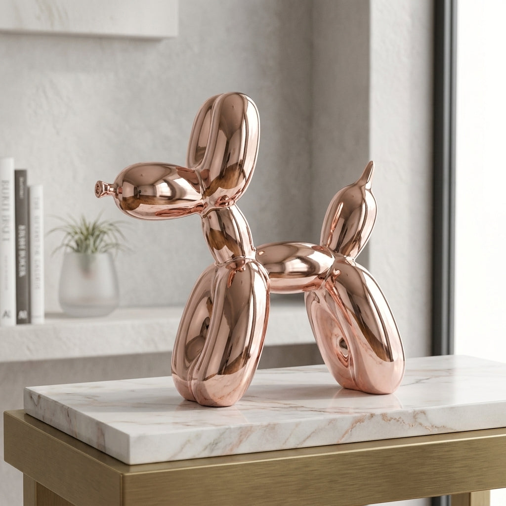 Whimsical Home Decor Shiny Resin Balloon Dog