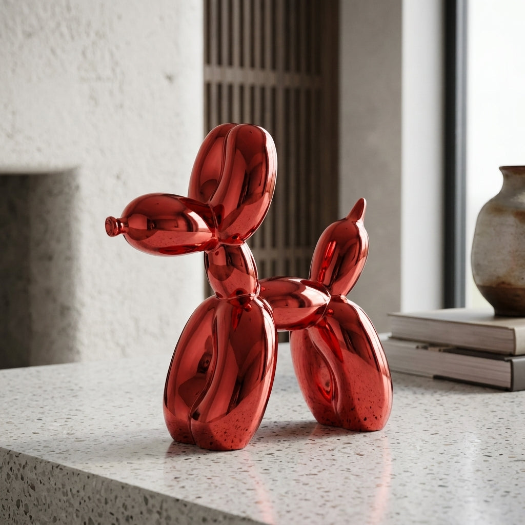 Whimsical Home Decor Shiny Resin Balloon Dog