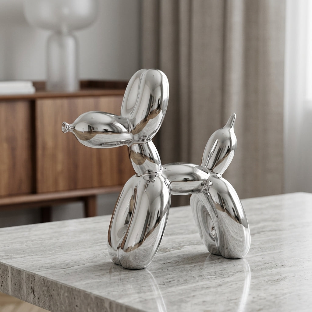 Whimsical Home Decor Shiny Resin Balloon Dog