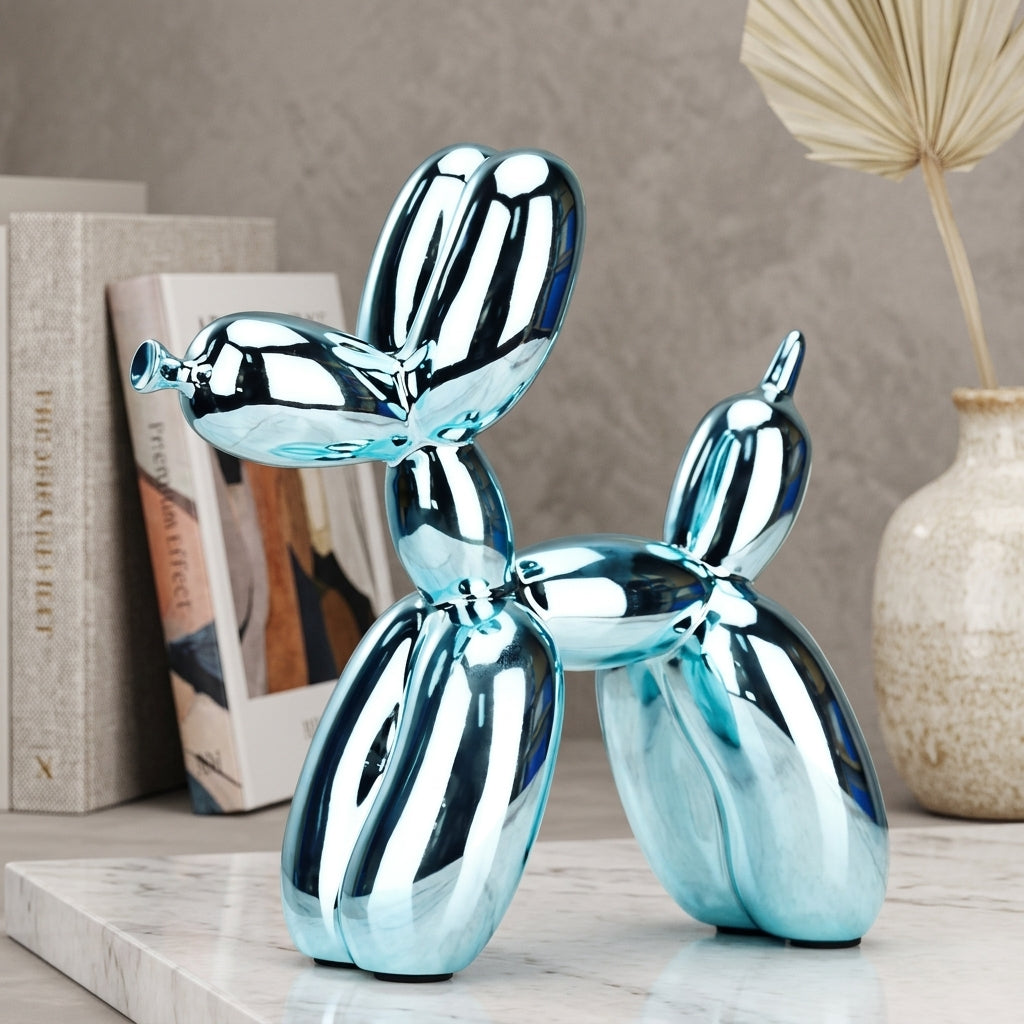 Whimsical Home Decor Shiny Resin Balloon Dog