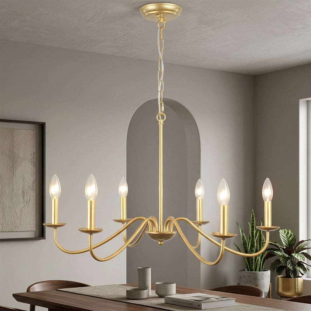Elegant Black Chandelier Light