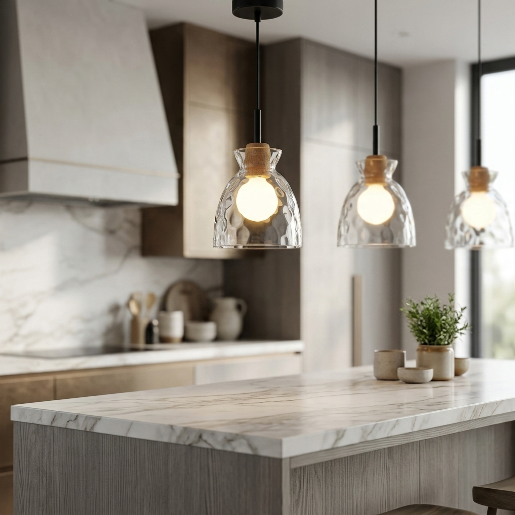 Nordic Elegance Glass Pendant Light