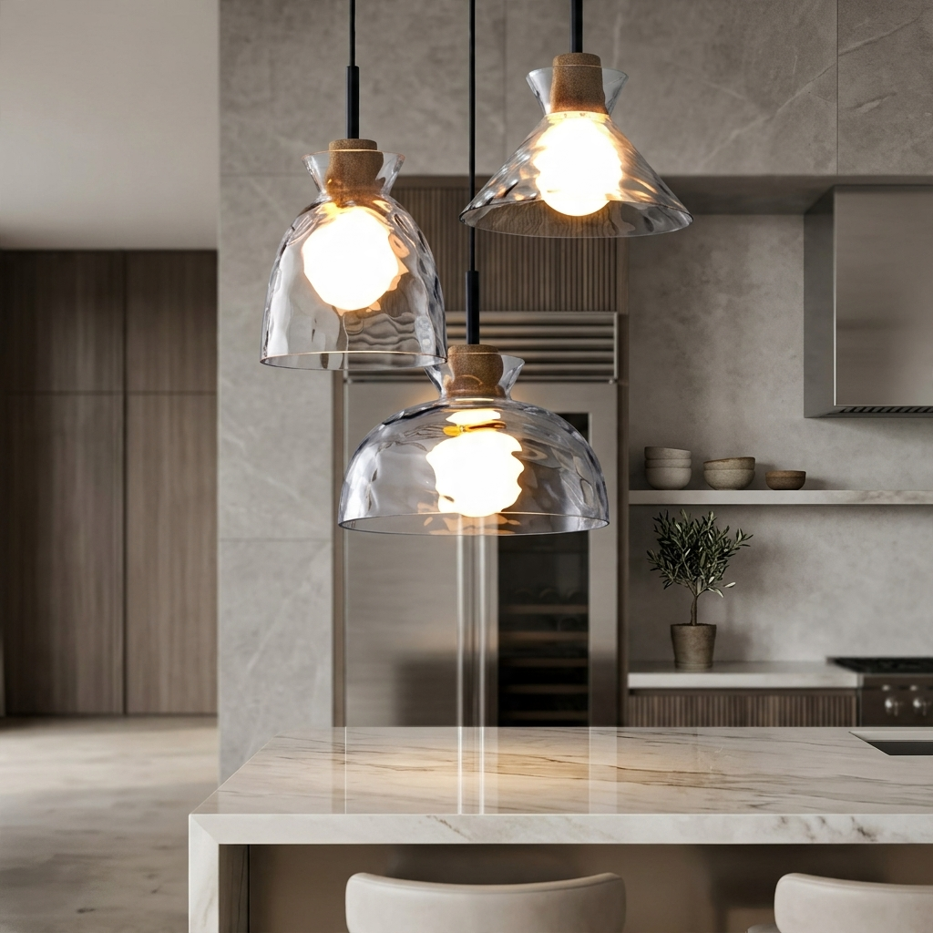 Nordic Elegance Glass Pendant Light