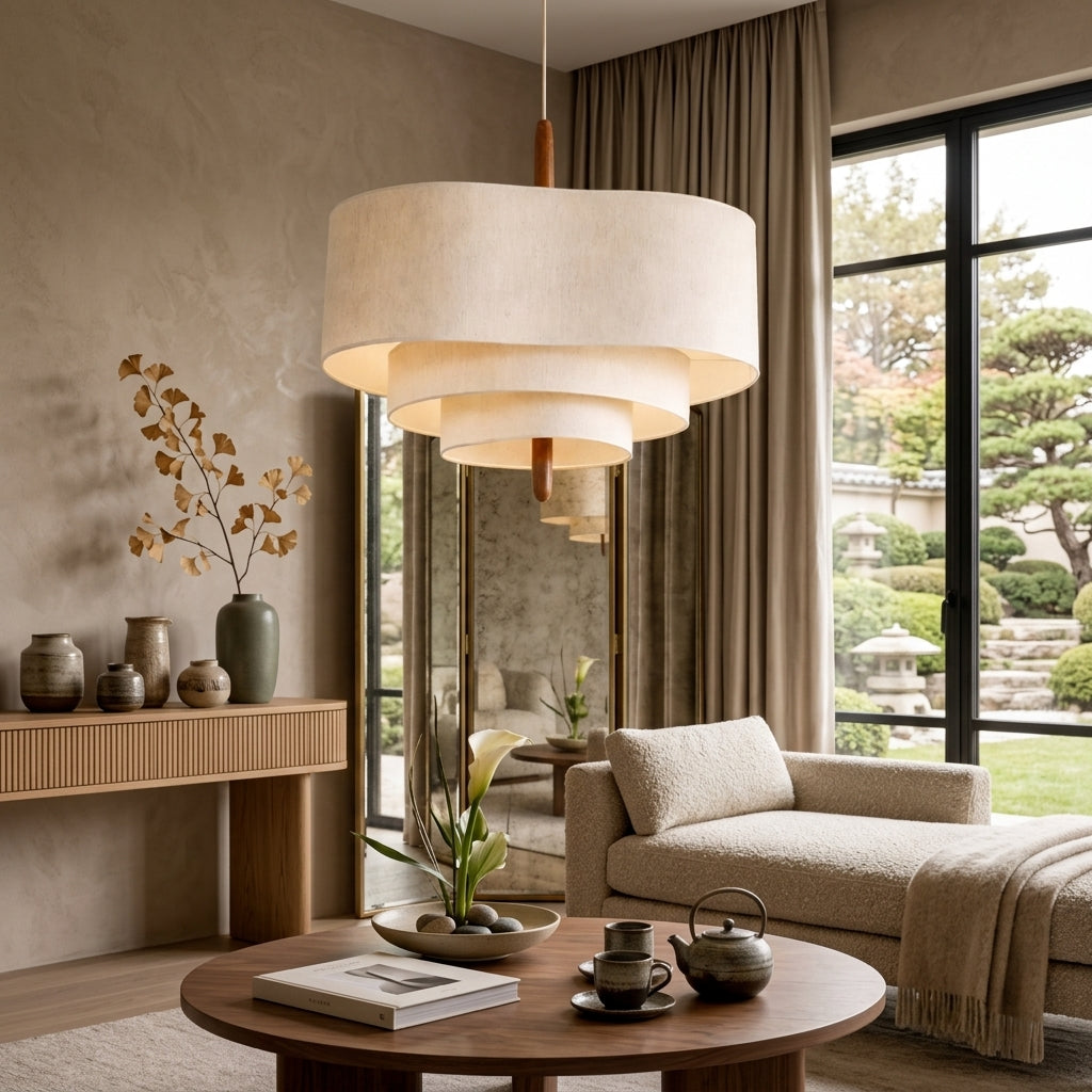 Elegant Fabric Chandelier Light