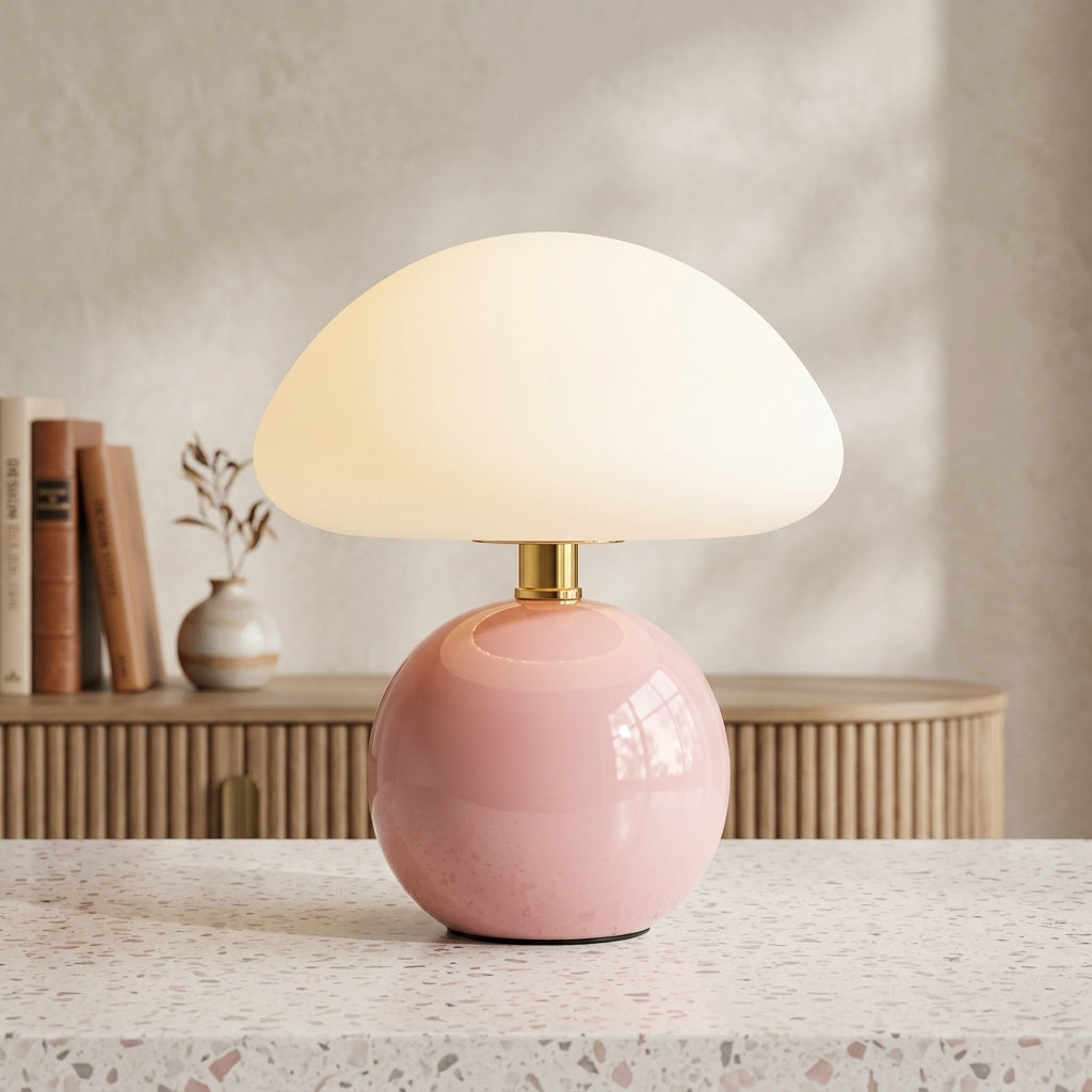 Elegant French Cream Table Lamp
