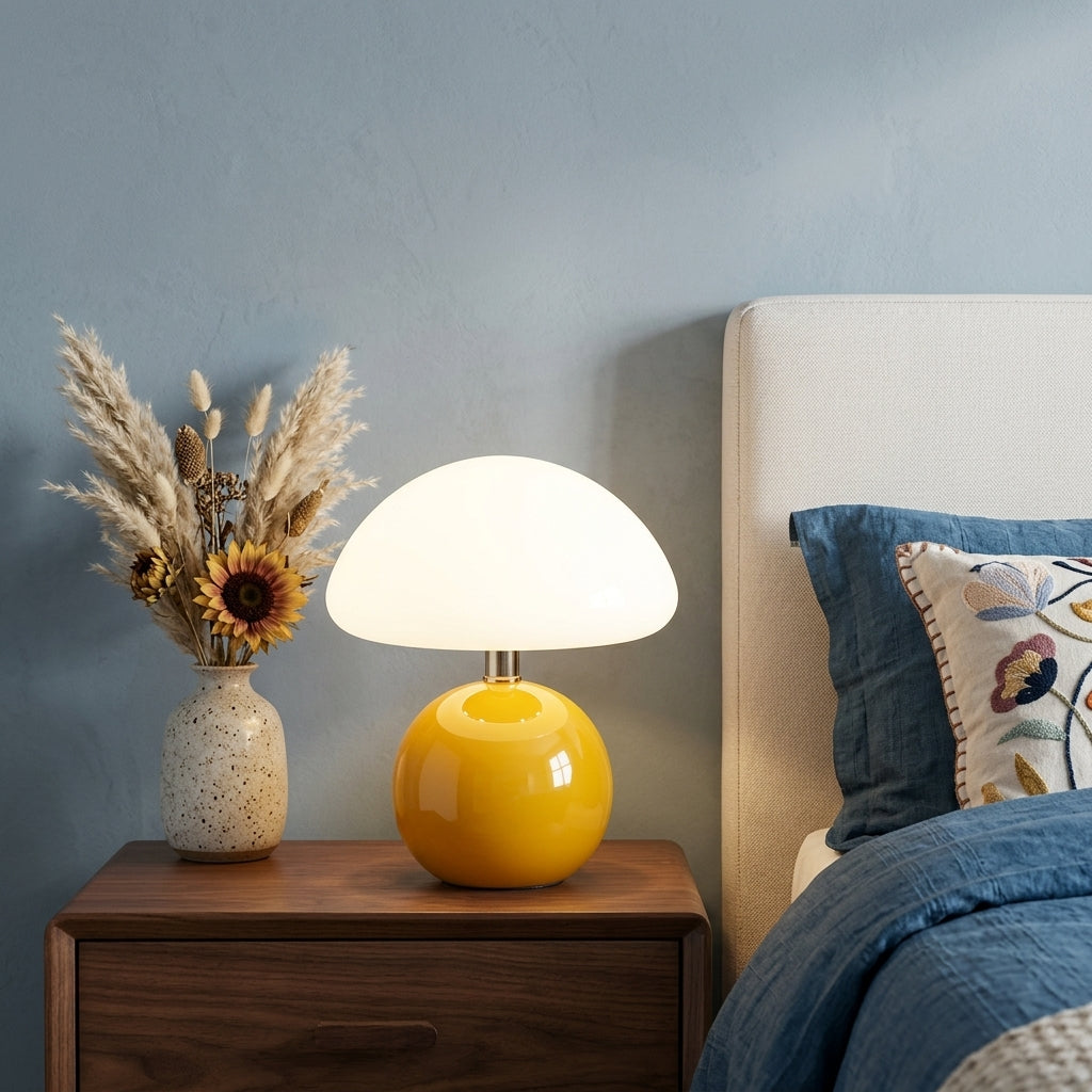 Elegant French Cream Table Lamp
