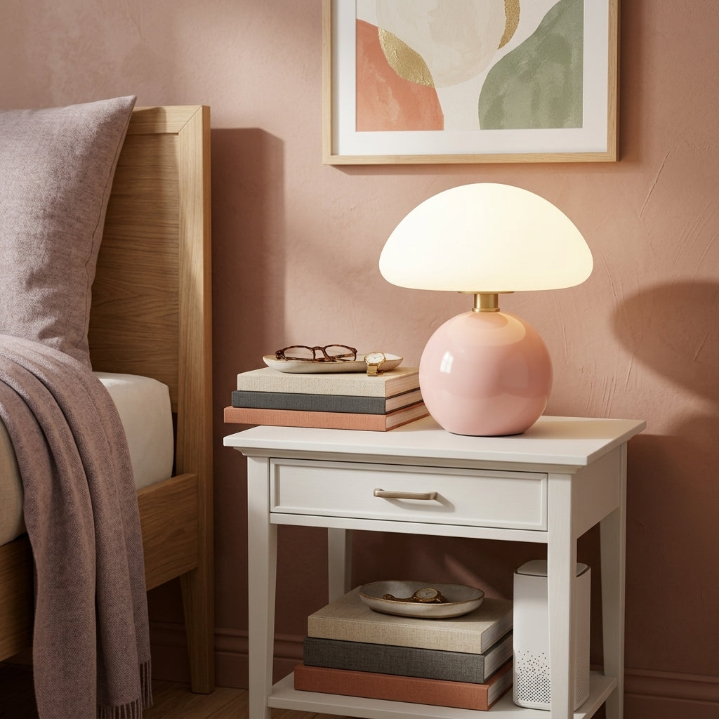 Elegant French Cream Table Lamp