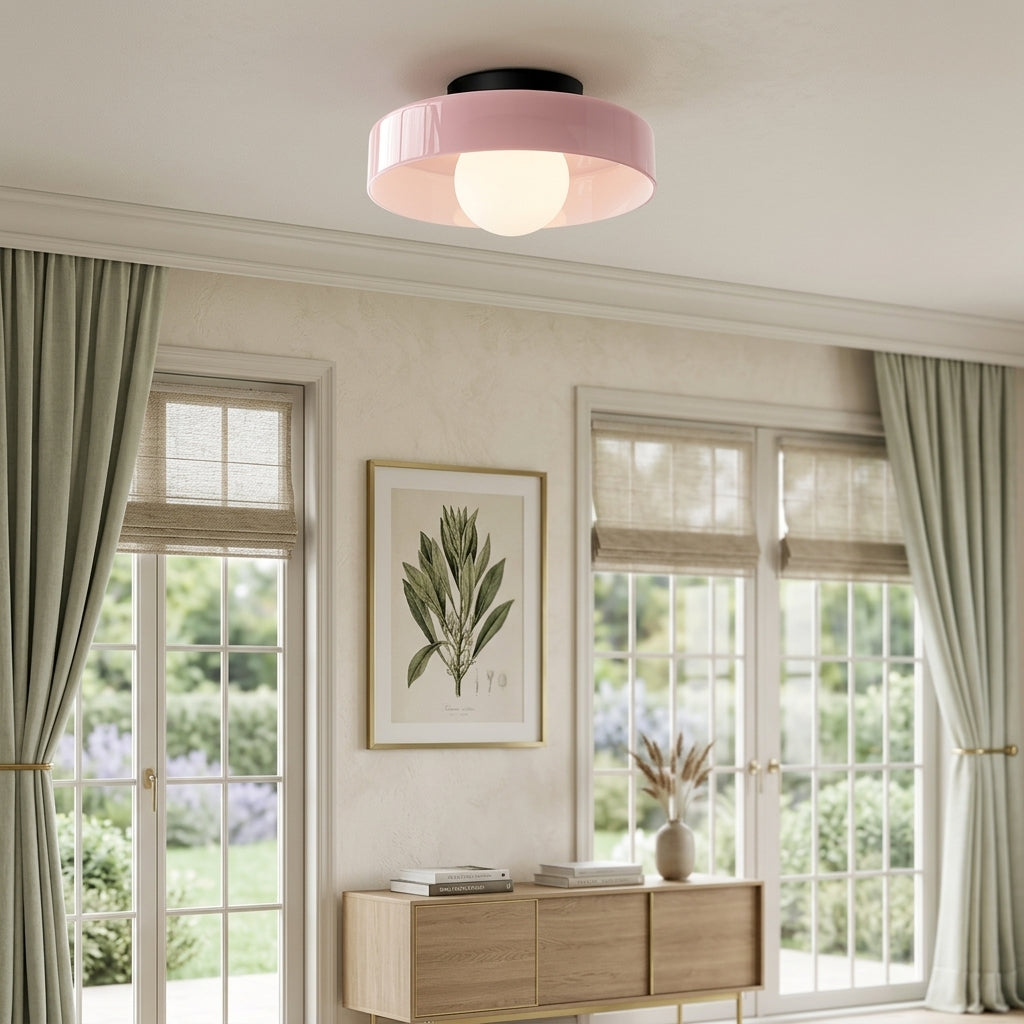 Modern Glass Flush Mount Ceiling Light