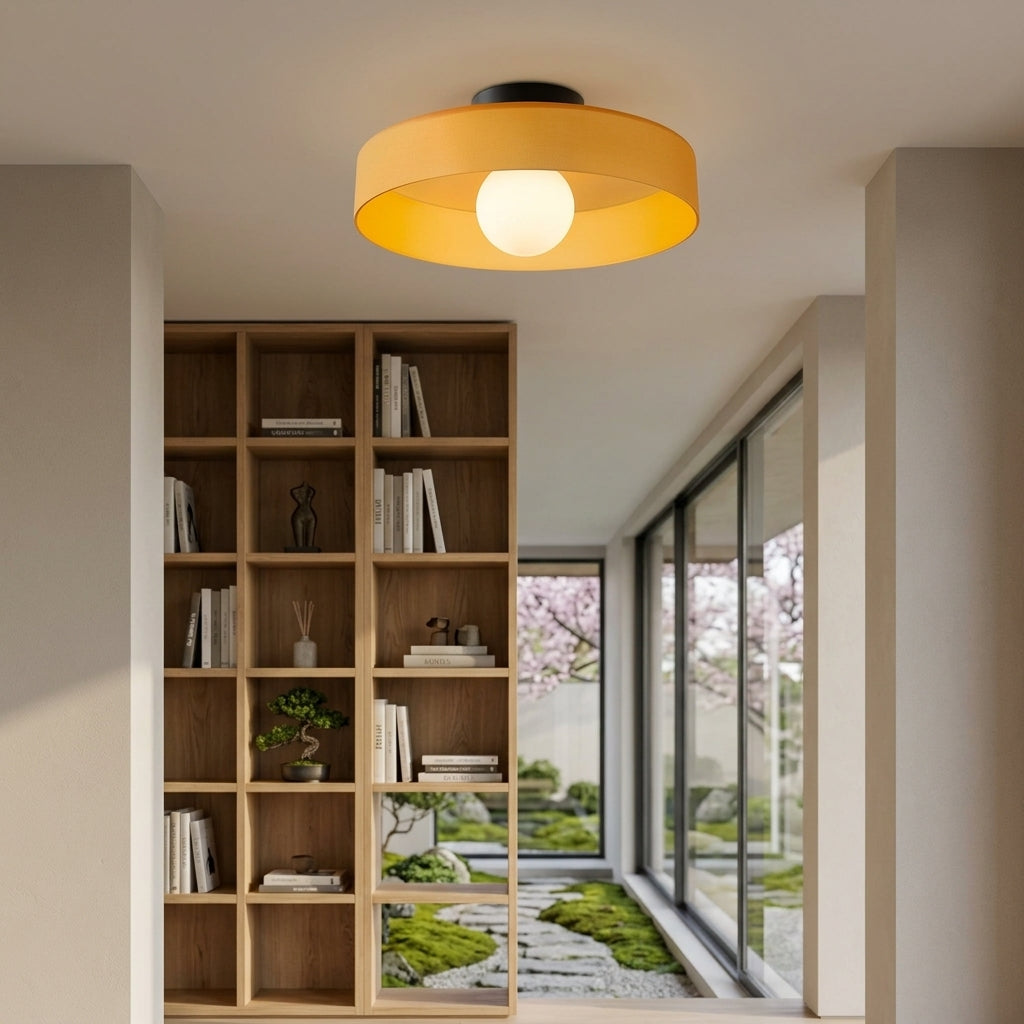 Modern Glass Flush Mount Ceiling Light