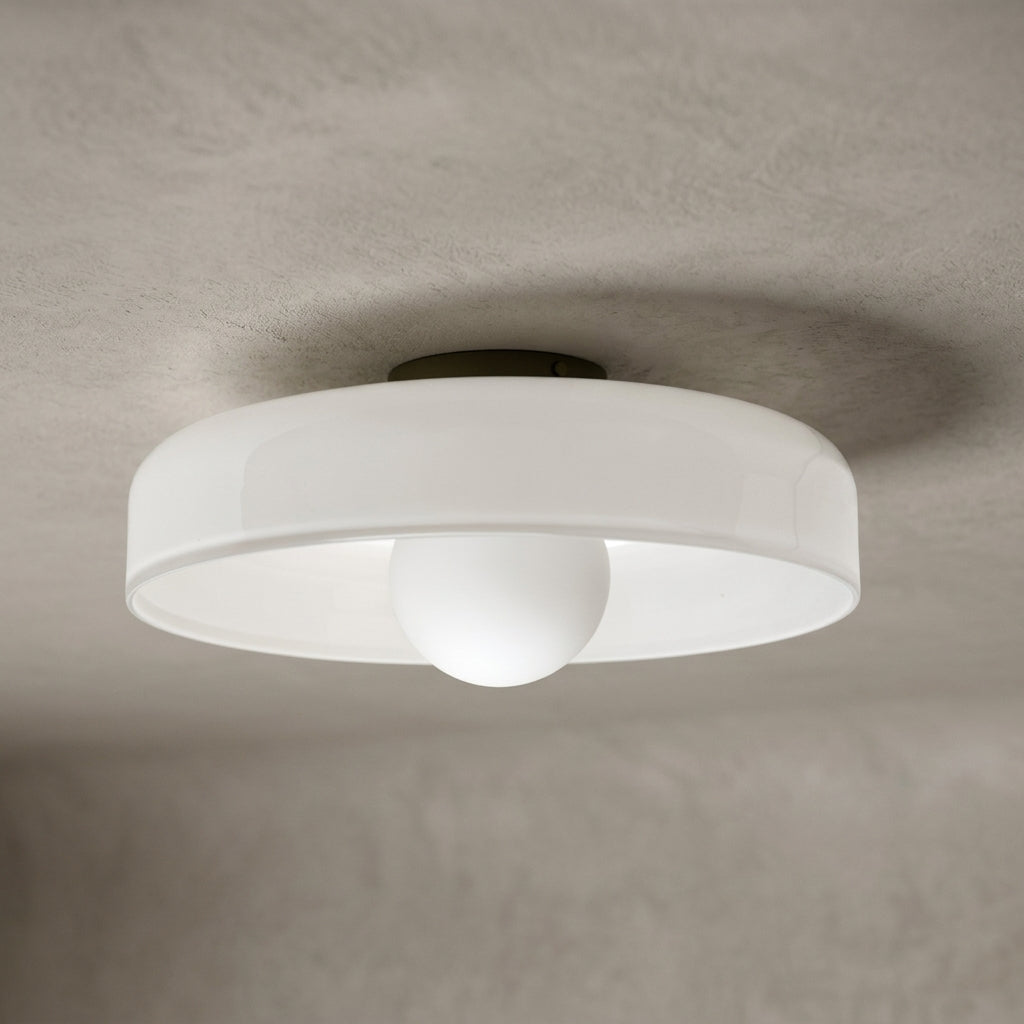 Modern Glass Flush Mount Ceiling Light
