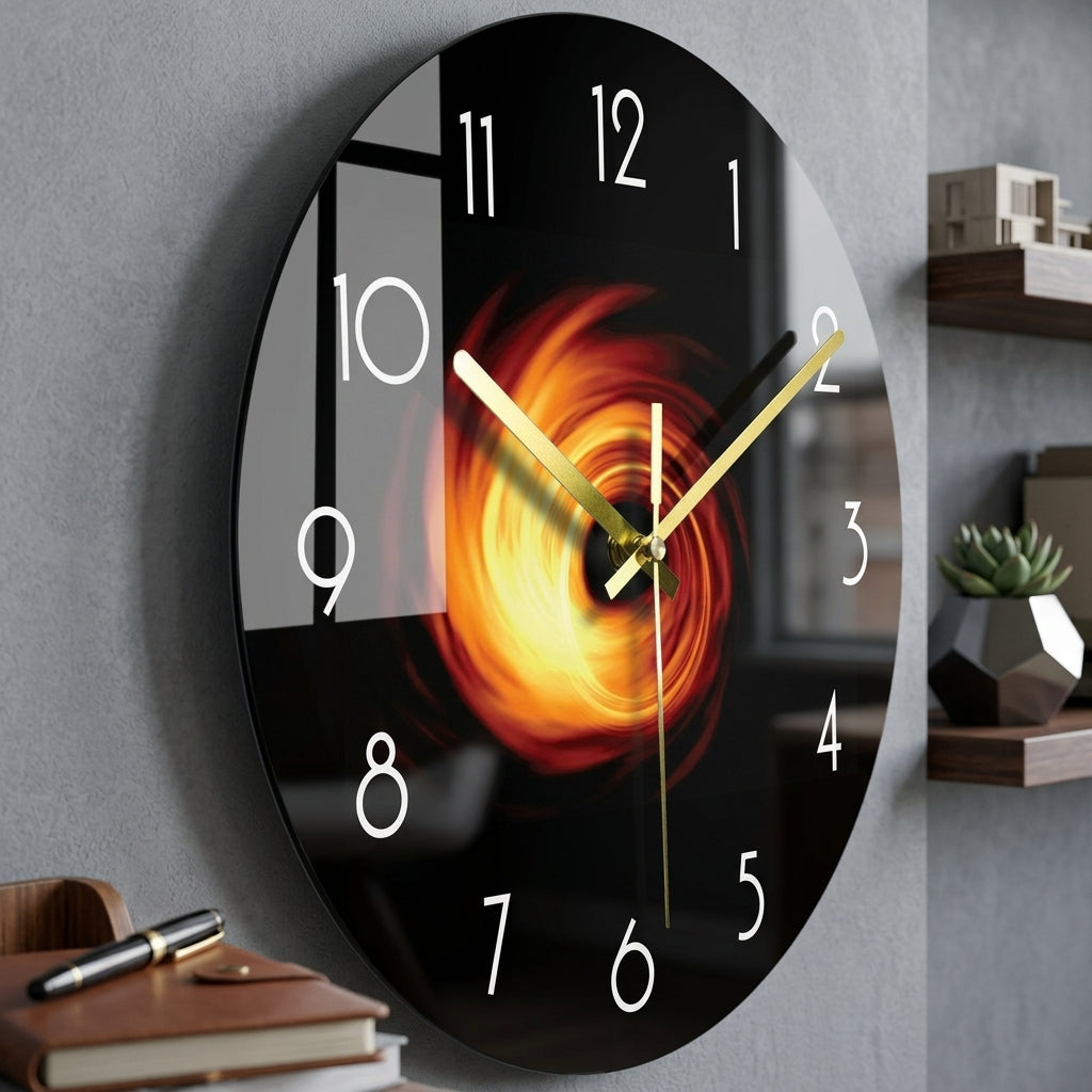 Artistic Glass Wall Clock