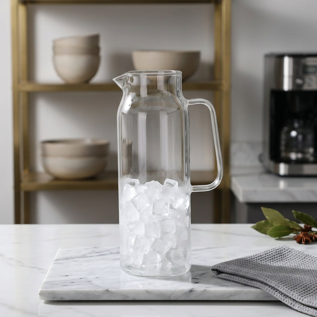 Elegant Glass Water Pitcher