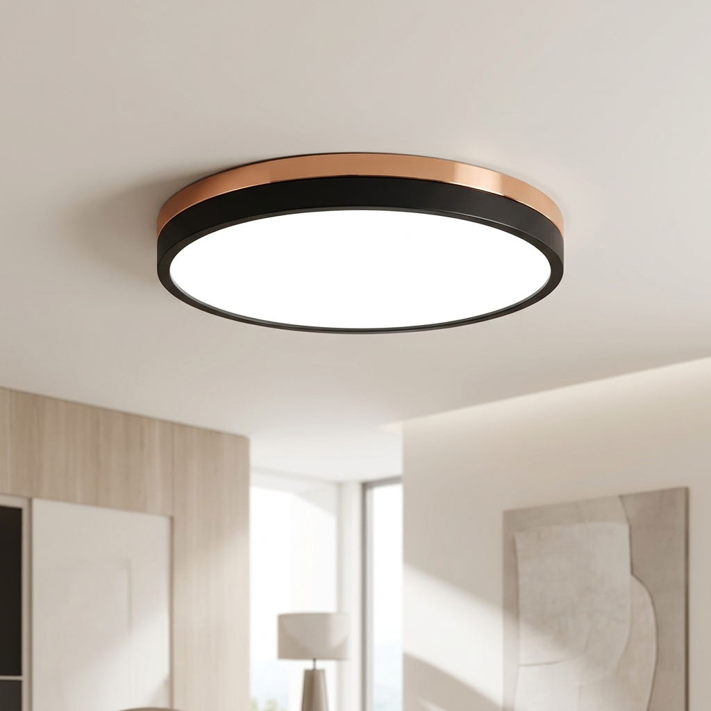 Nordic Glow Round LED Flush Ceiling Light