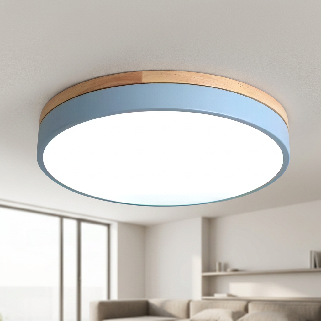 Nordic Glow Round LED Flush Ceiling Light