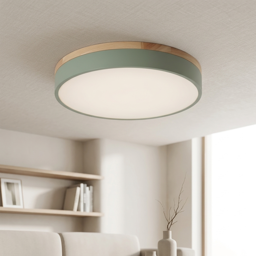 Nordic Glow Round LED Flush Ceiling Light