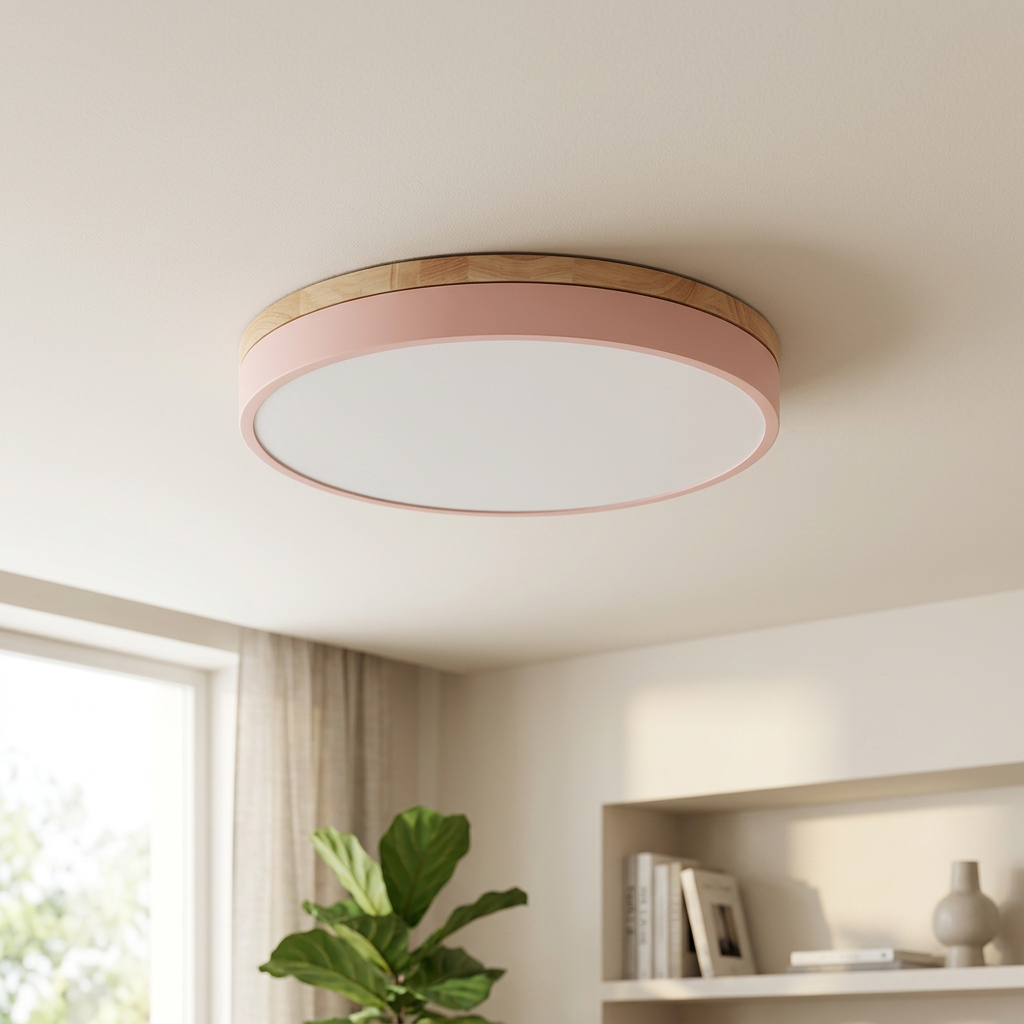Nordic Glow Round LED Flush Ceiling Light