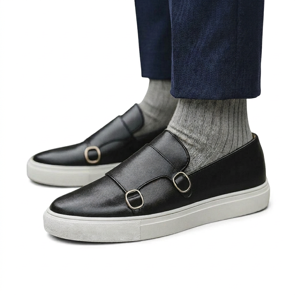 Monkstrap Loafers | Structured Silhouette with Slip-On Design | Versatile Style for Everyday Wear