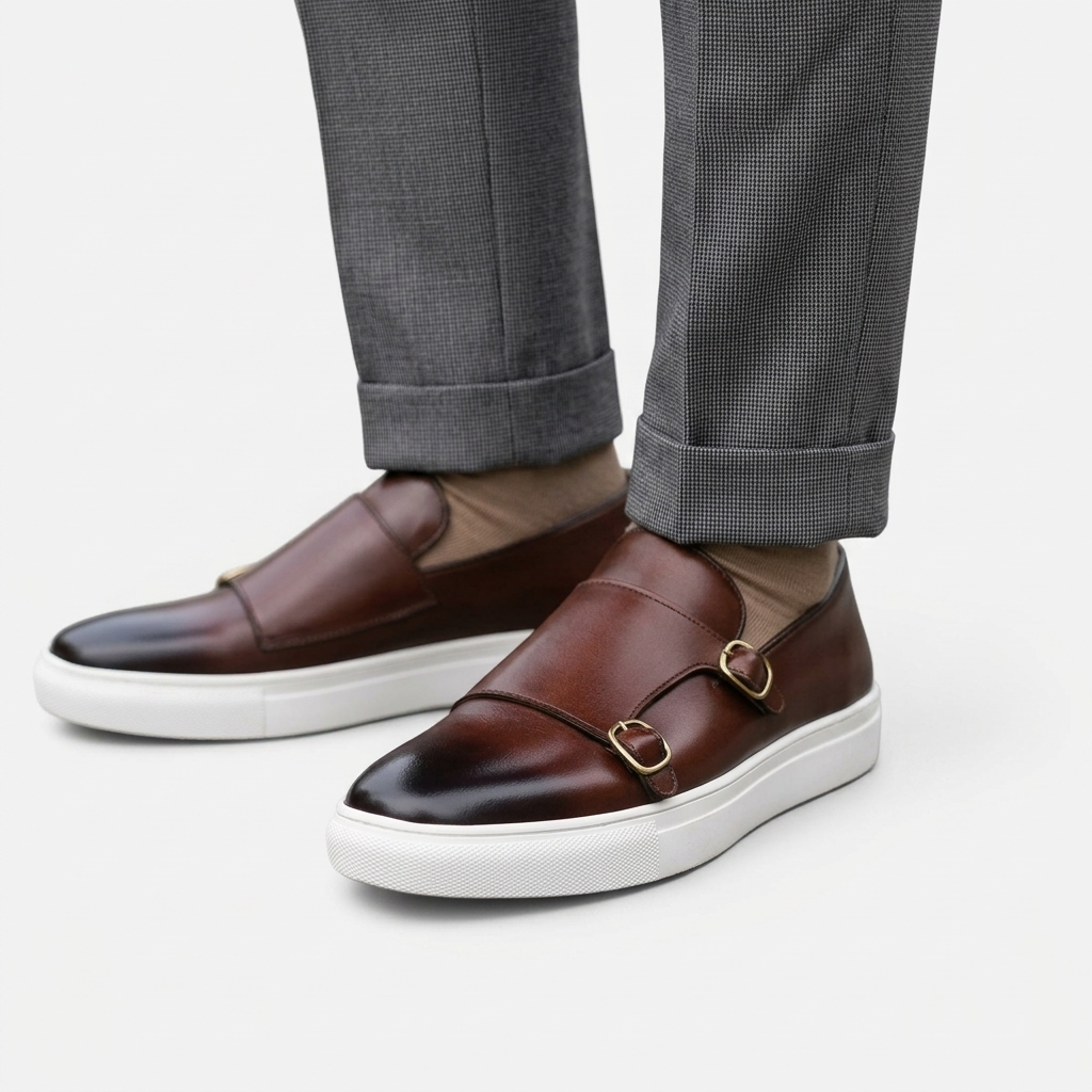 Monkstrap Loafers | Structured Silhouette with Slip-On Design | Versatile Style for Everyday Wear