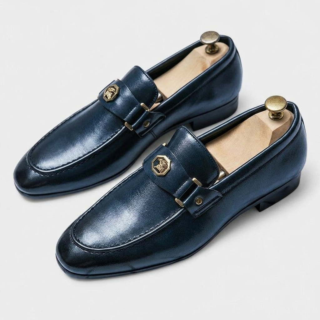Modern Slip-On Loafers for Women with Structured Design & Metallic Accent | Versatile Style for Everyday Wear