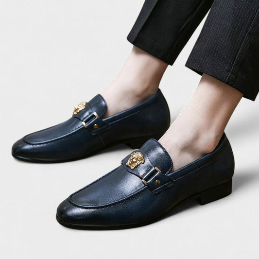Modern Slip-On Loafers for Women with Structured Design & Metallic Accent | Versatile Style for Everyday Wear