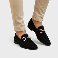 Modern Suede Loafers for Women with Metal Clasp Detail | Stylish Slip-On Design for Everyday Comfort