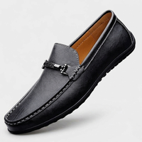 Gray's | Women's Slip-On Leather Loafers with Metal Clasp Detail | Stylish Everyday Footwear
