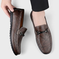 Gray's | Women's Slip-On Leather Loafers with Metal Clasp Detail | Stylish Everyday Footwear