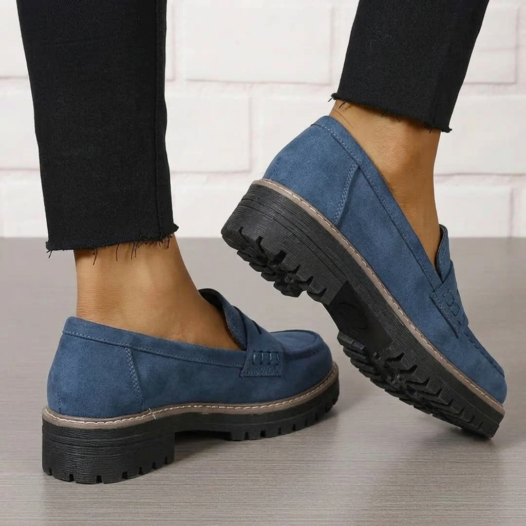 Ella Collection | Black Loafers for Women with Slip-On Design | All-Day Comfort and Elegance