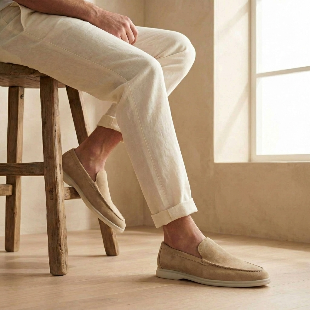 Enzo Collection | Suede Loafers for Women with Cushioned Interior | Stylish Comfort for Everyday Wear