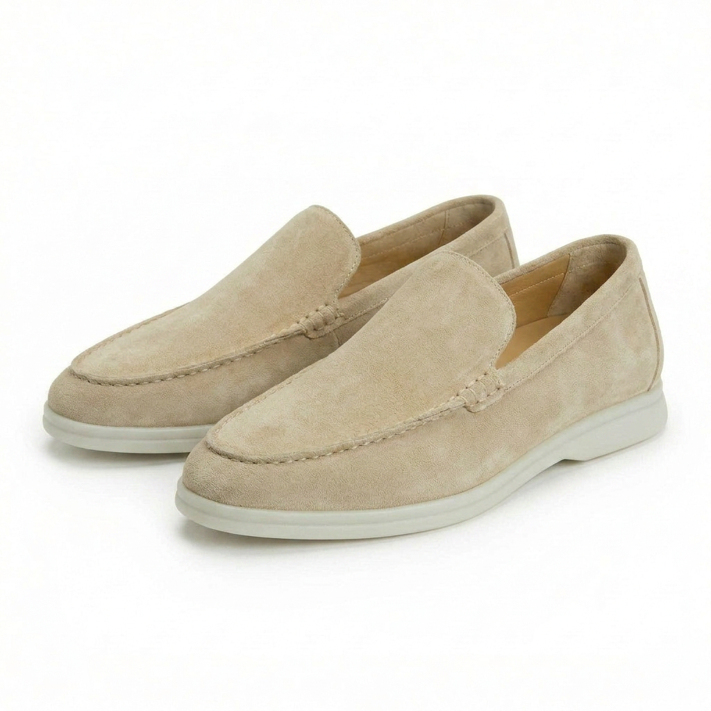 Enzo Collection | Suede Loafers for Women with Cushioned Interior | Stylish Comfort for Everyday Wear