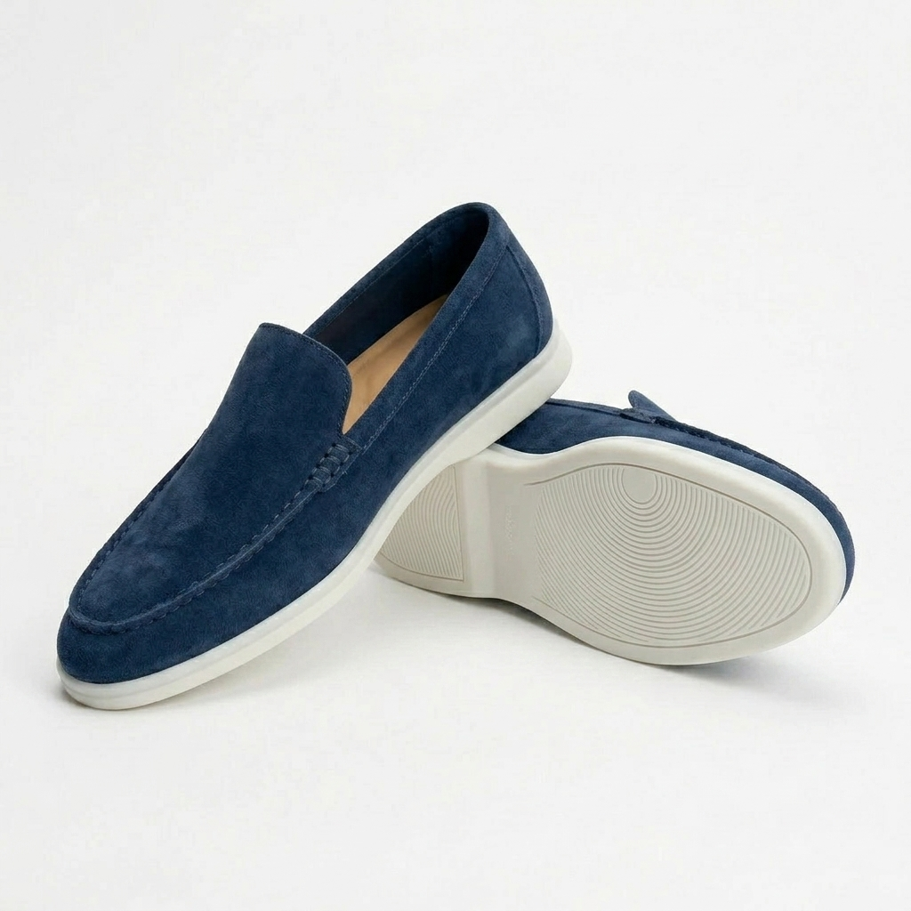 Enzo Collection | Suede Loafers for Women with Cushioned Interior | Stylish Comfort for Everyday Wear