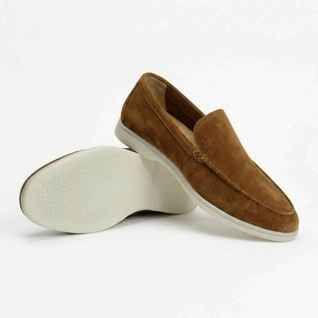 Enzo Collection | Suede Loafers for Women with Cushioned Interior | Stylish Comfort for Everyday Wear