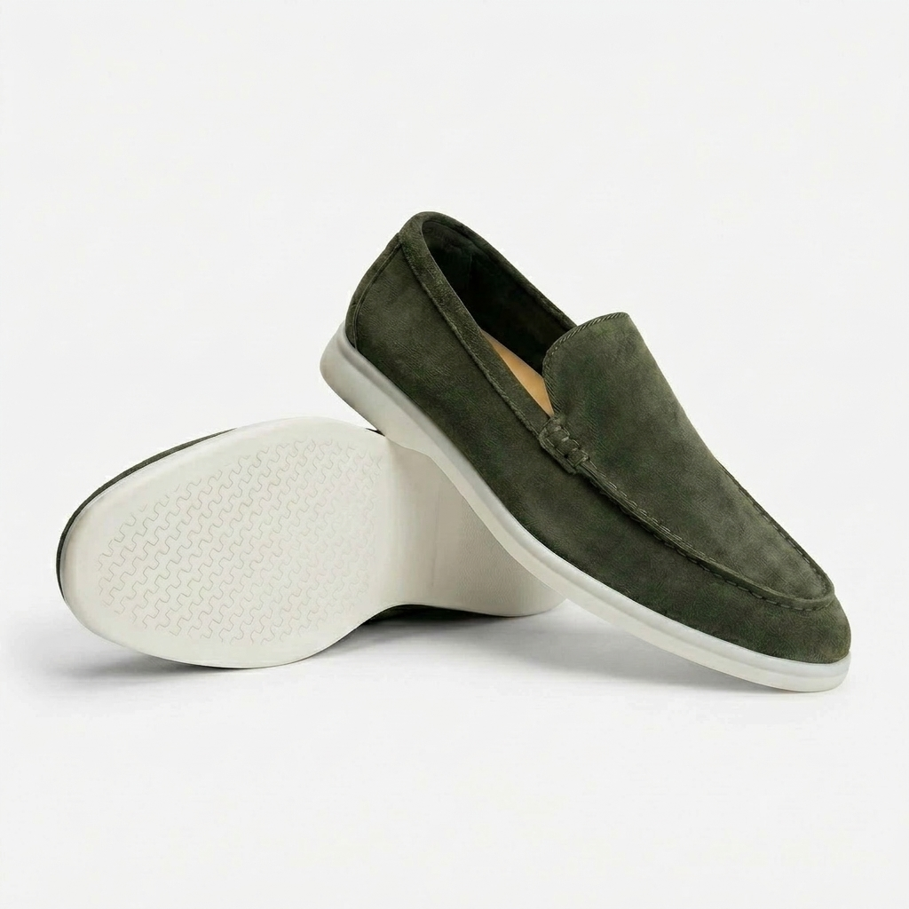 Enzo Collection | Suede Loafers for Women with Cushioned Interior | Stylish Comfort for Everyday Wear