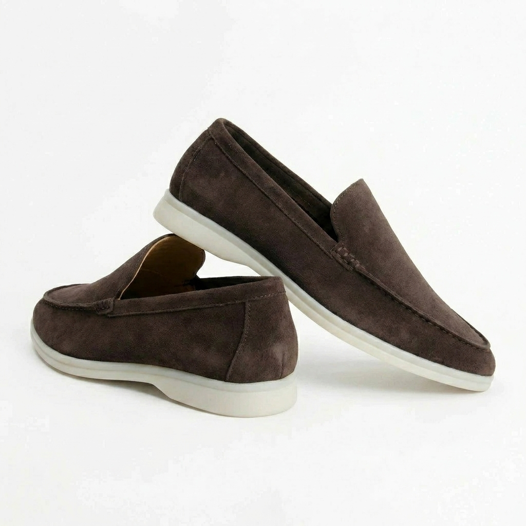Enzo Collection | Suede Loafers for Women with Cushioned Interior | Stylish Comfort for Everyday Wear