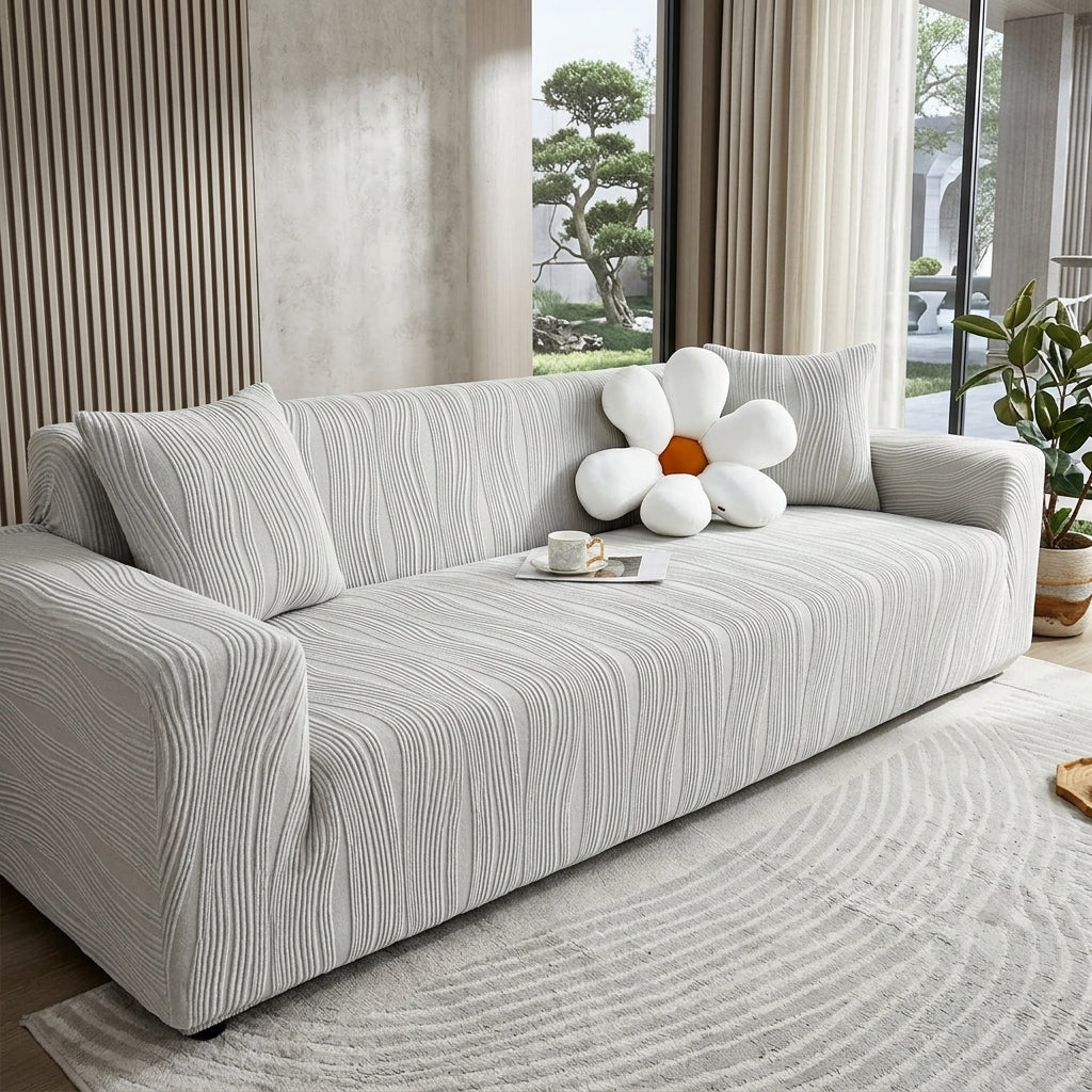 Elegant Jacquard Stretch Couch Cover