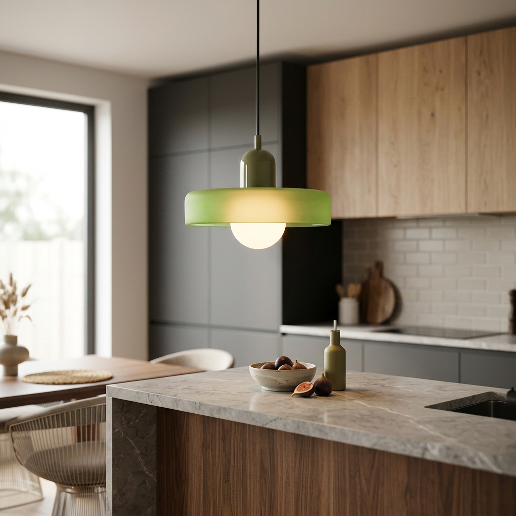 Luminous Halo Modern Glass Pendant Light
