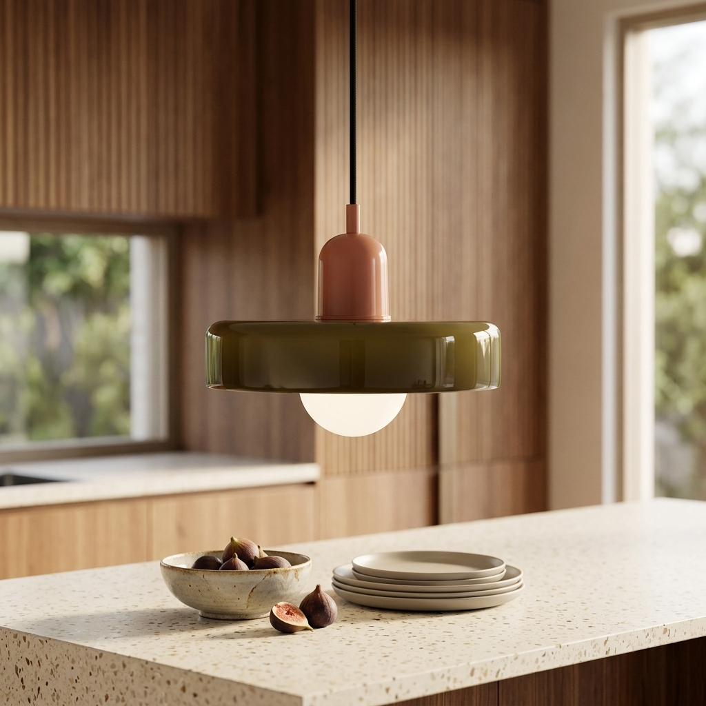 Luminous Halo Modern Glass Pendant Light
