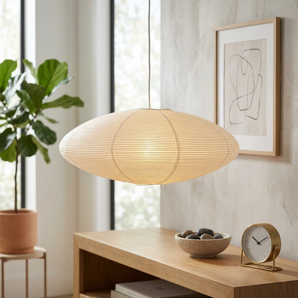 Lunar Paper Lantern Pendant Light