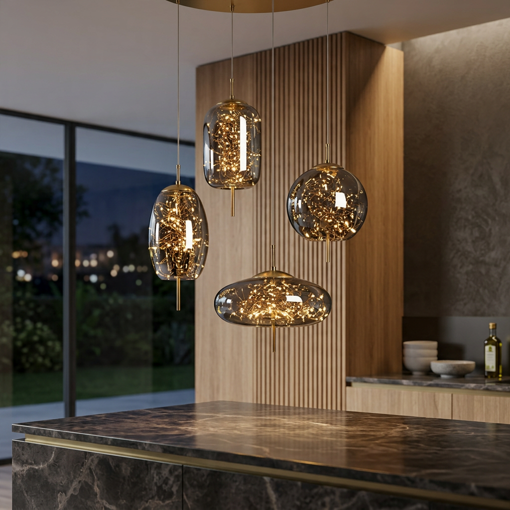 Nordic Luxury Modern Glass Pendant Light