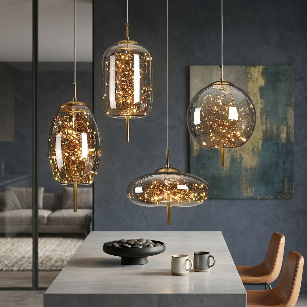 Nordic Luxury Modern Glass Pendant Light