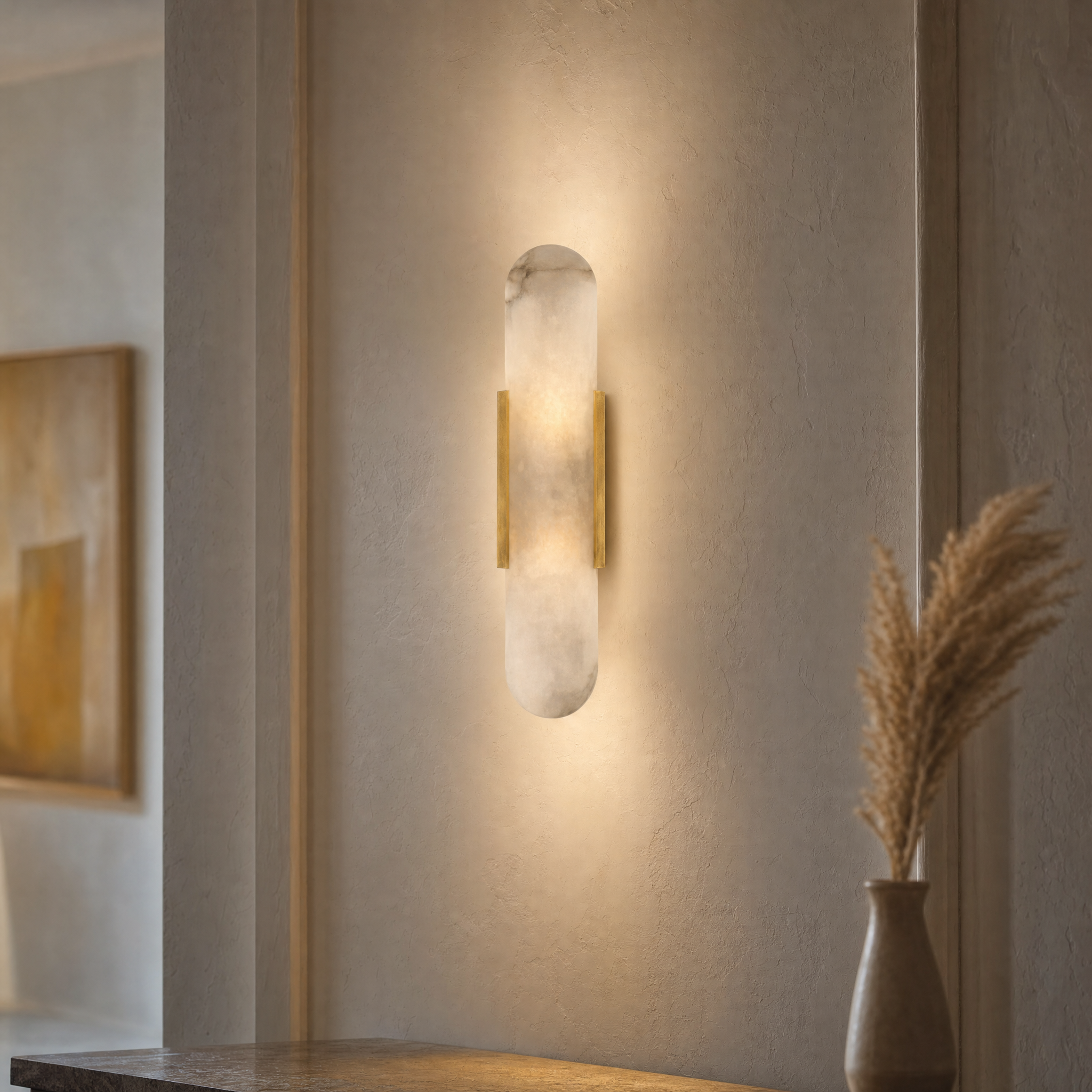 Elegant Marble Wall Sconce Lighting