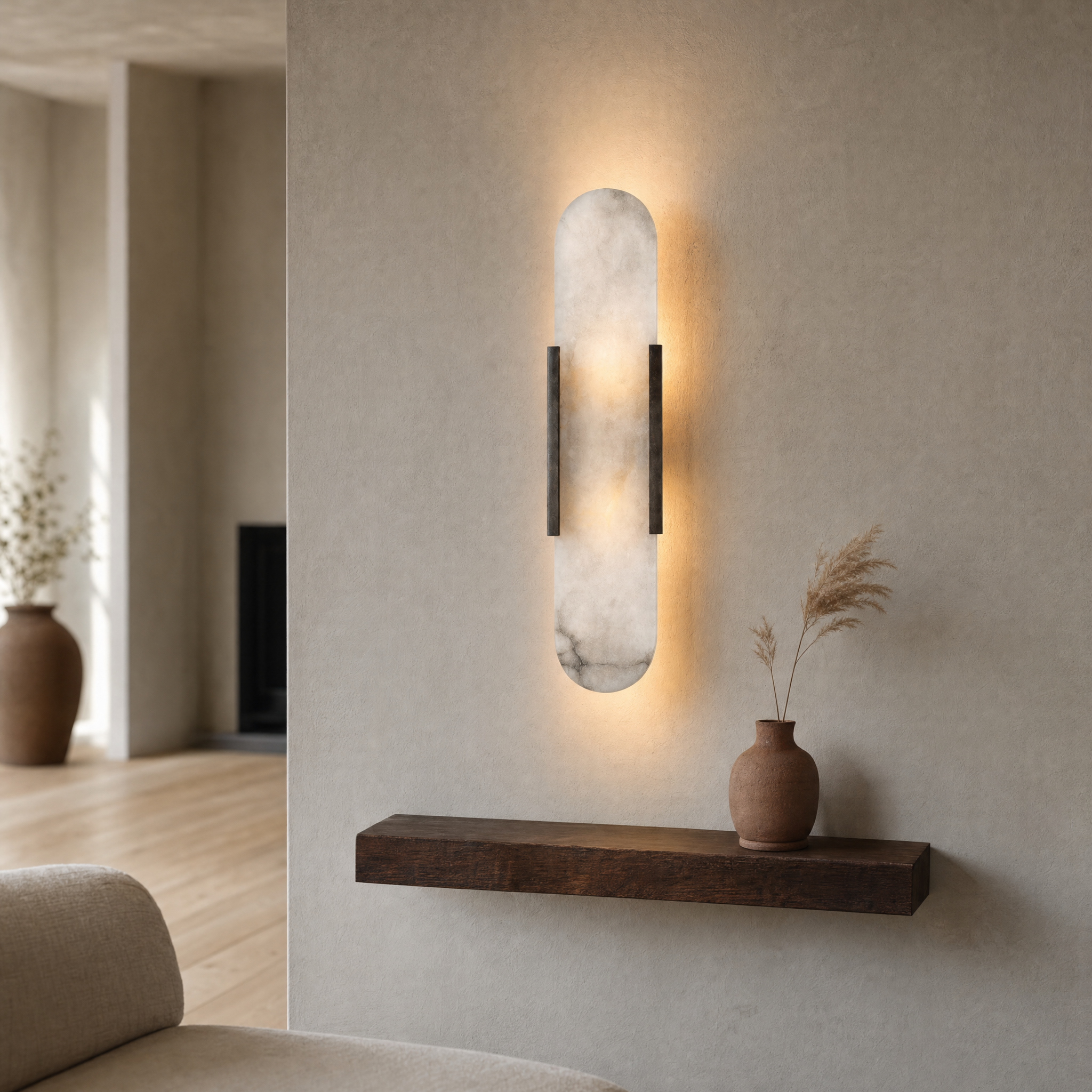 Elegant Marble Wall Sconce Lighting