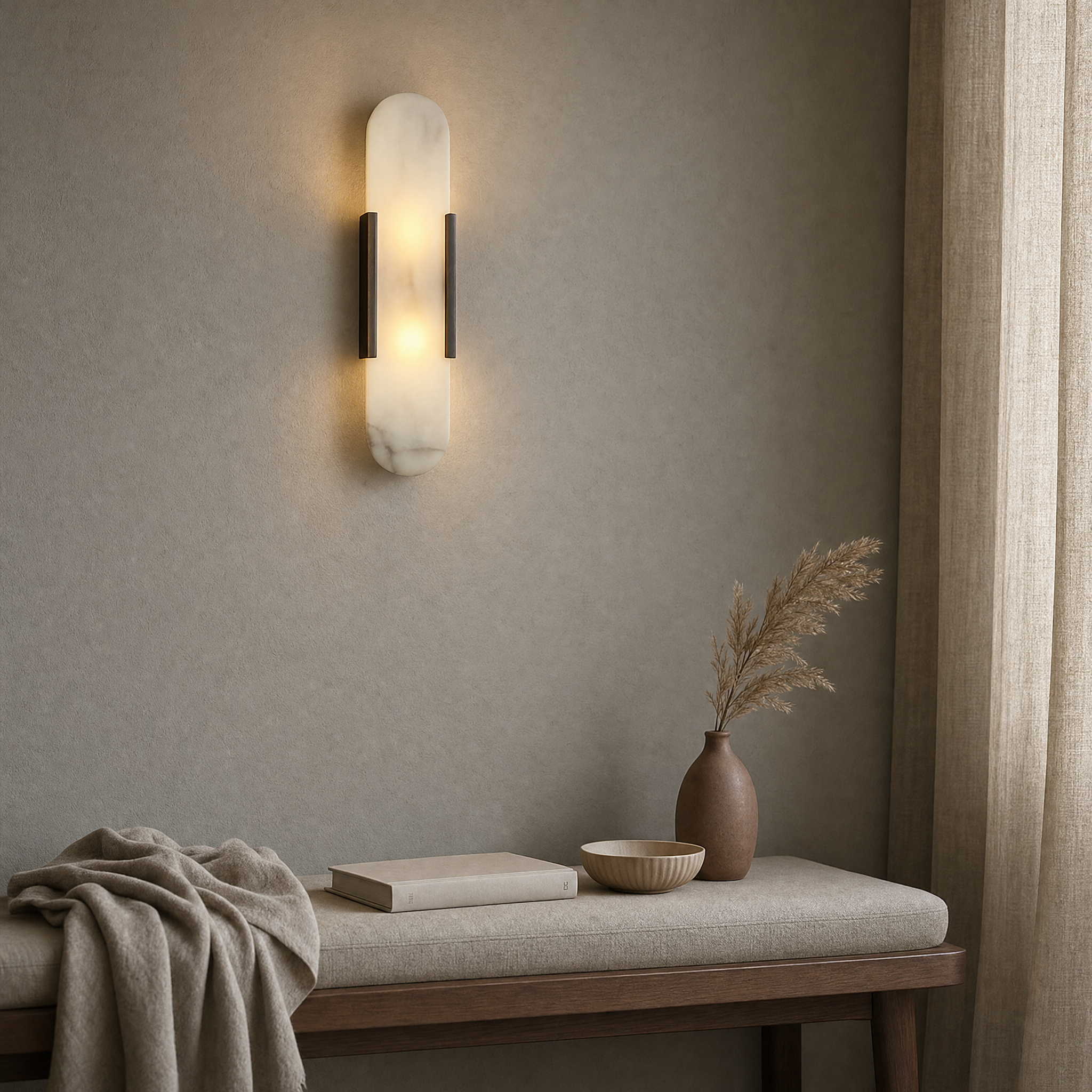 Elegant Marble Wall Sconce Lighting