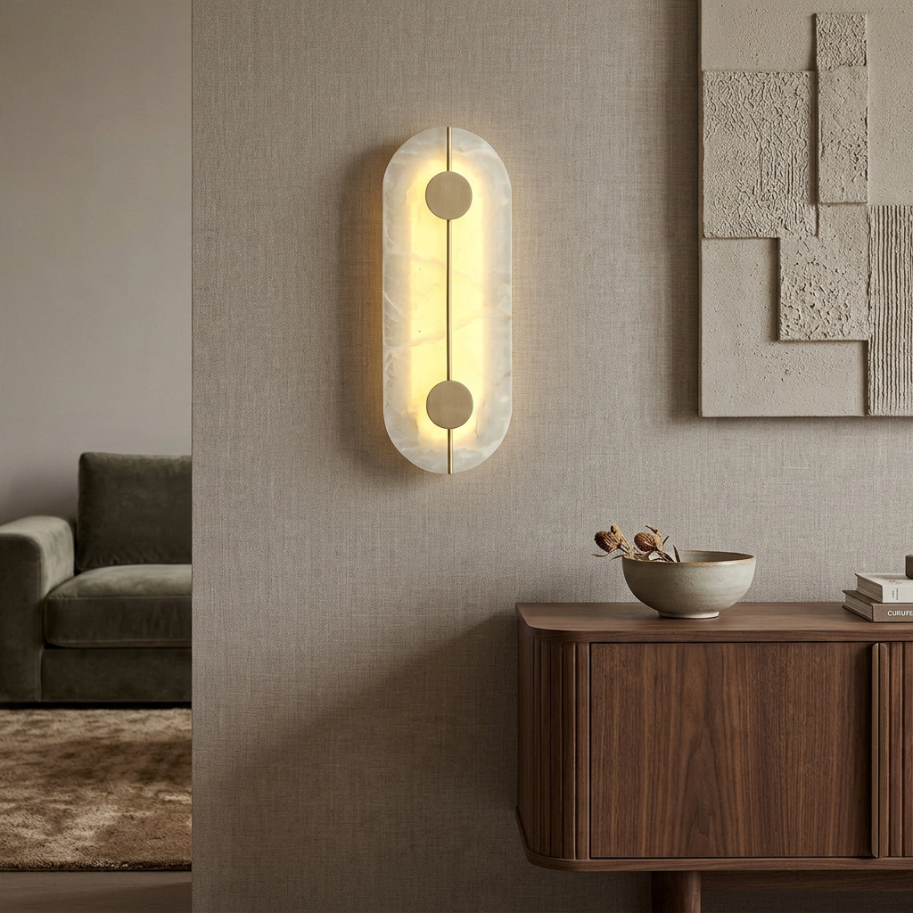 Elegant Marble Wall Light