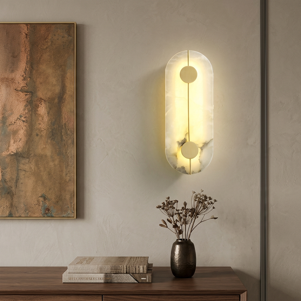 Elegant Marble Wall Light