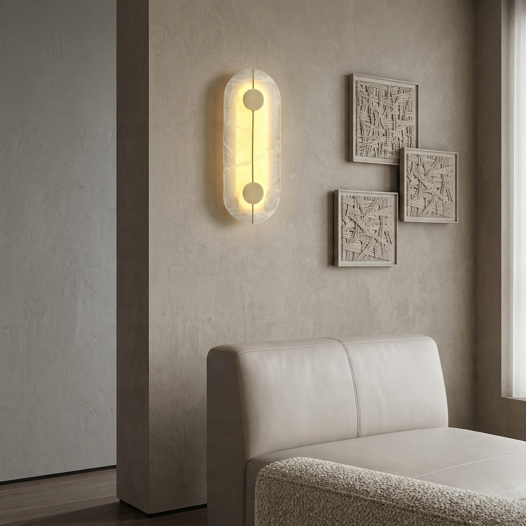 Elegant Marble Wall Light