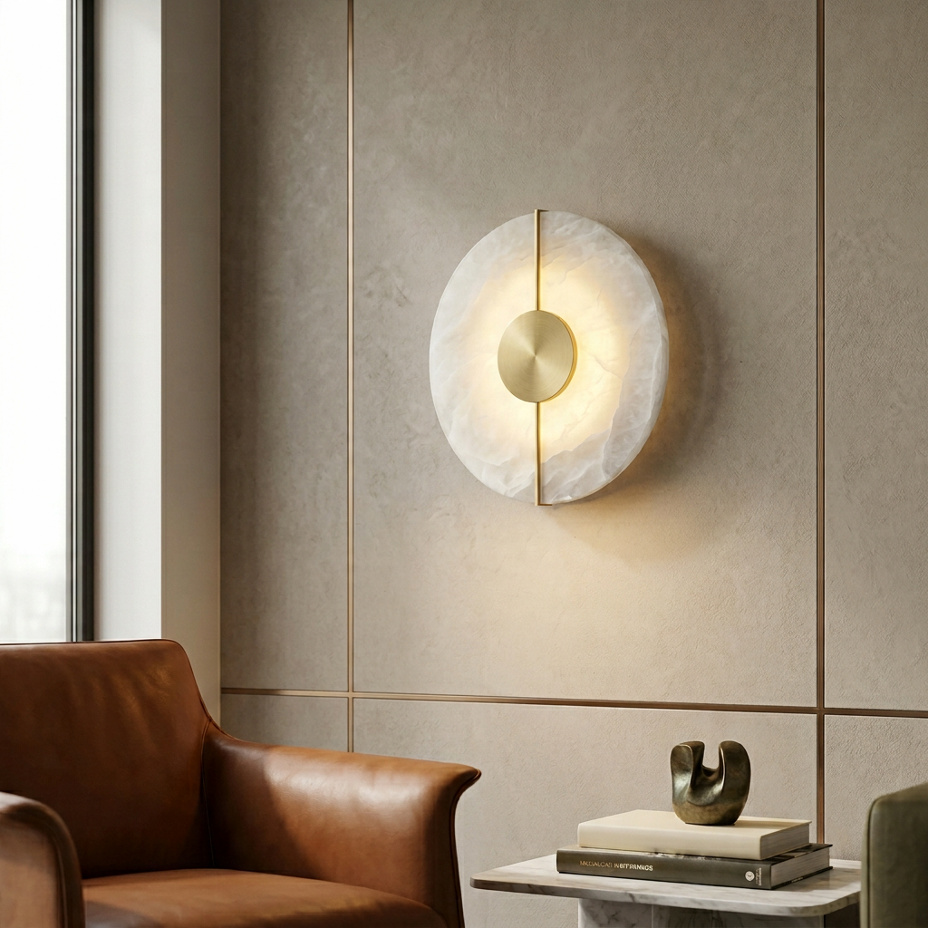 Elegant Marble Wall Light